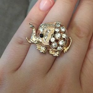 Expandable Elephant ring with crystals